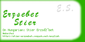 erzsebet stier business card